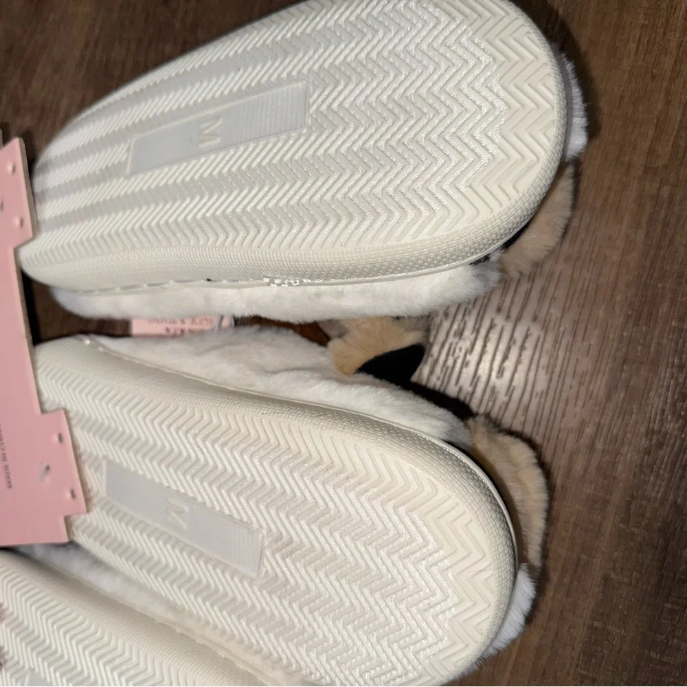 NWT 2 Pair! Olivia & Kate Super Cute Cow Slippers